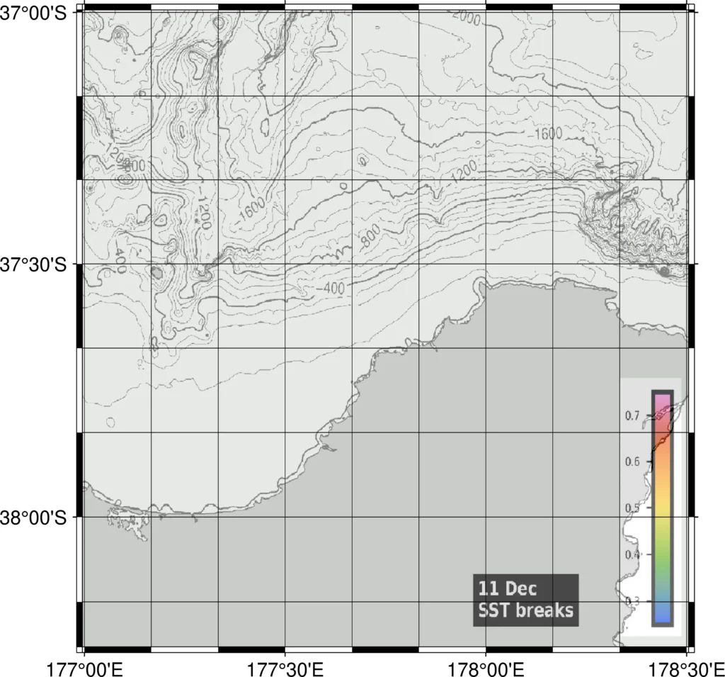 Waihau Bay temperature breaks