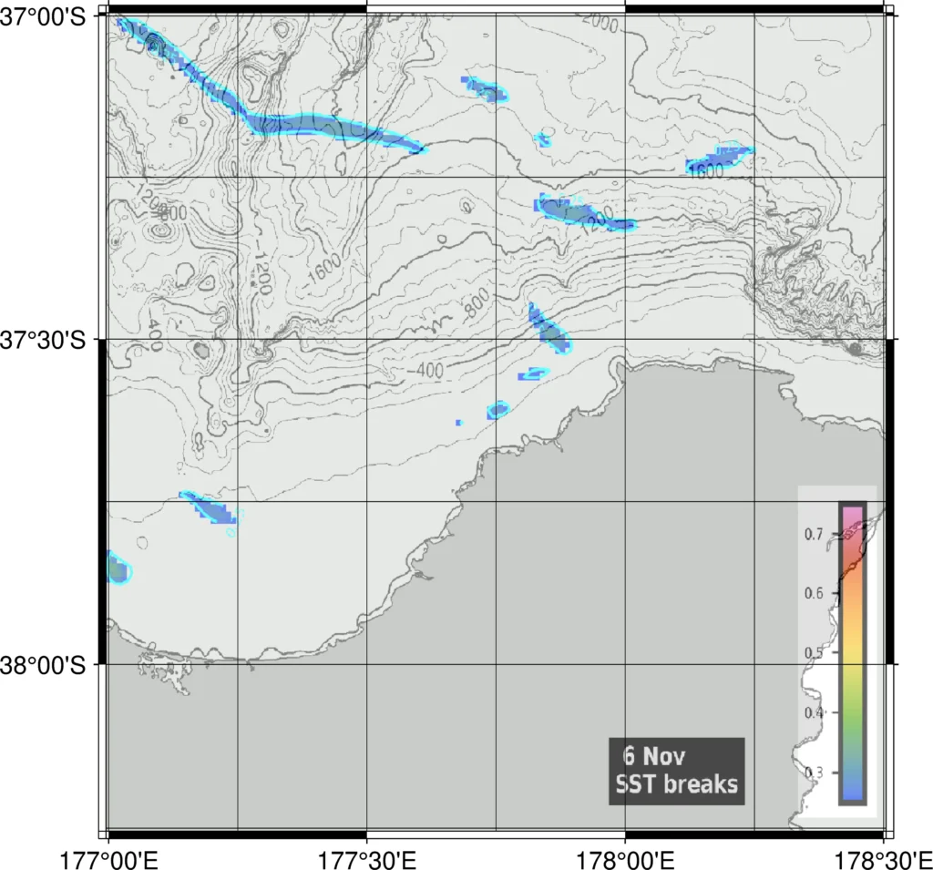 Waihau Bay temperature breaks low wind